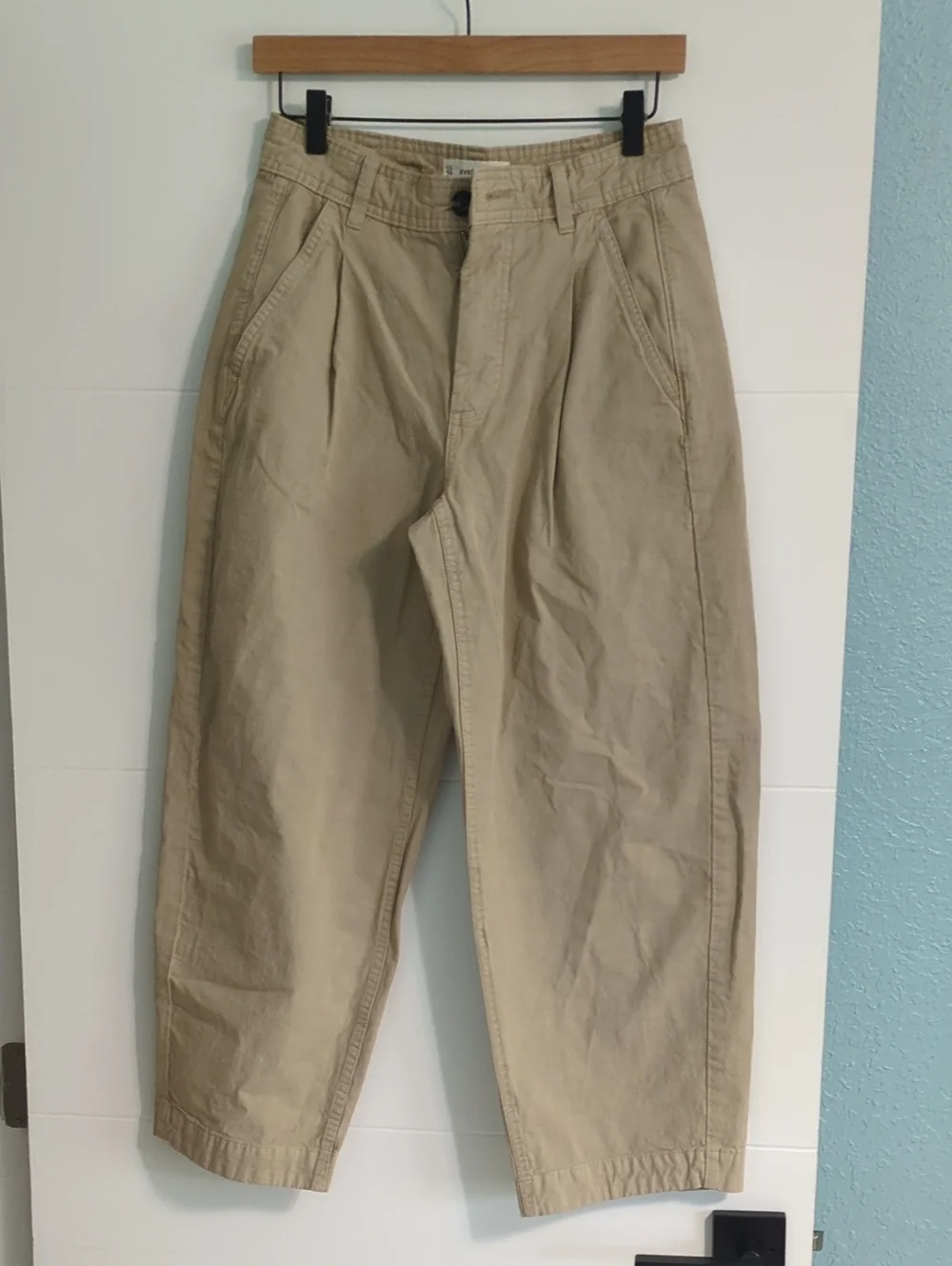 Everlane Mid Rise Wide-Leg Women's Barel Ankle Pantssummer Comfy Sz 2 Preppy